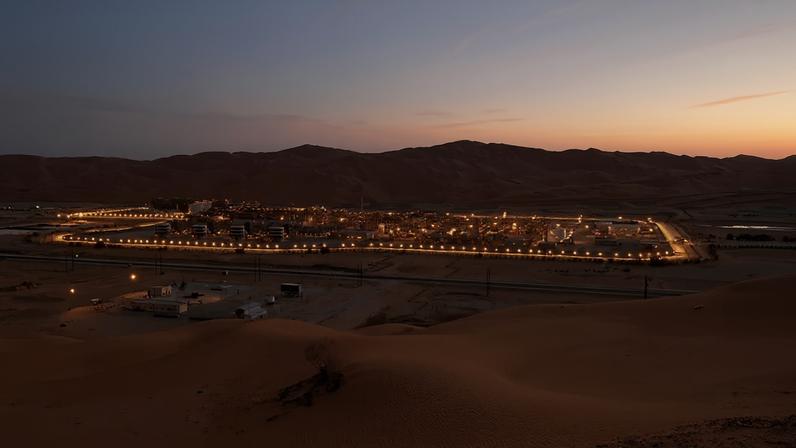 Campo de Shaybah, pertencente à companhia petrolífera saudita — Foto: Divulgação