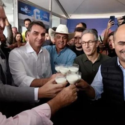 Zema e Flávio Bolsonaro defendem união da direita em evento em MG