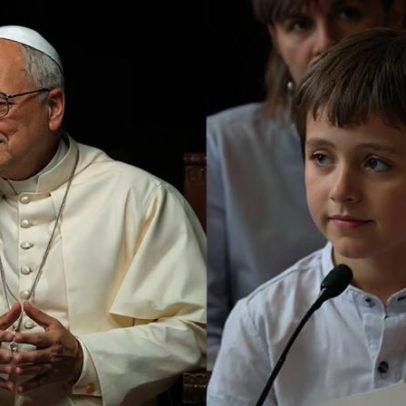 Criança surpreende o Papa Leão XIV com perguntas durante missa na Espanha