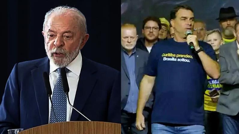 Lula lidera com 44% contra 38% de Flávio Bolsonaro em segundo turno Genial/Quaest