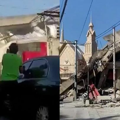 Prédios desabam após terremoto de magnitude 7,8 nas Filipinas, vídeo registra