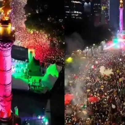 Mexicanos celebram vitória sobre Coreia do Sul em avenida lotada