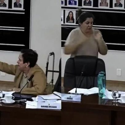 Vereadora arremessa microfone durante sessão