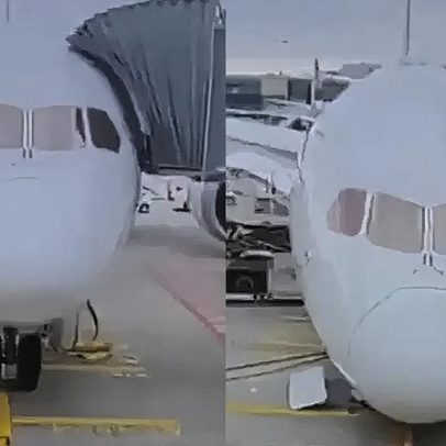 Trem de pouso quebra e deixa funcionários feridos no aeroporto de Frankfurt