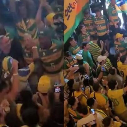 Torcida brasileira invade Nova York para aquecer estreia da Seleção na Copa