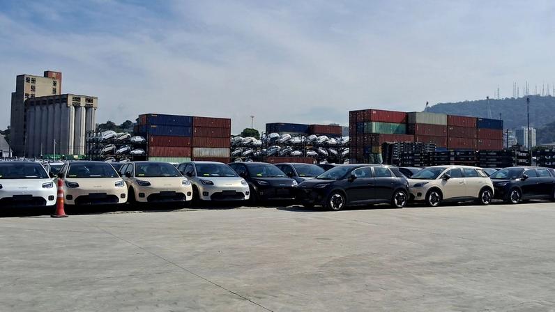 Porto que é porta de entrada dos carros elétricos importados pelo Brasil amplia capacidade com investimento de R$ 35 milhões no Espírito Santo — Foto: Ana Elisa Bassi/g1 ES