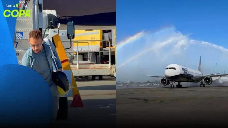 Seleção Brasileira desembarca nos EUA com novo batismo em avião