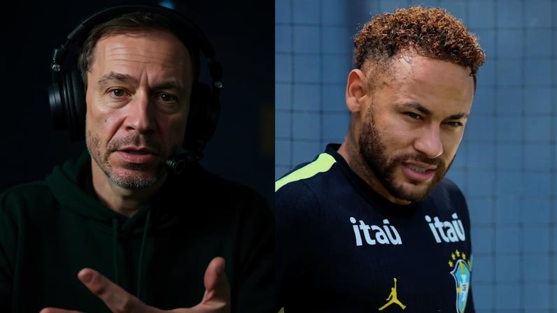 Tiago Leifert diz que gostaria de “reencarnar” como Neymar: “Gênio”