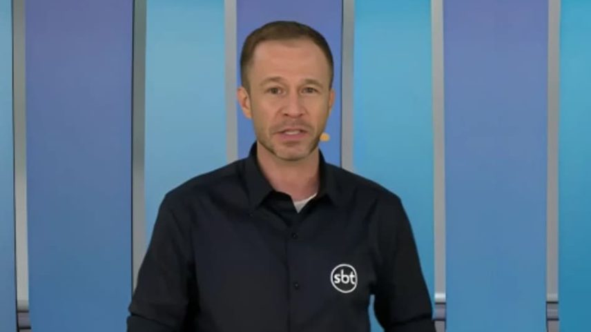 Tiago Leifert narra a Copa do Mundo pelo SBT (Foto: Reprodução)