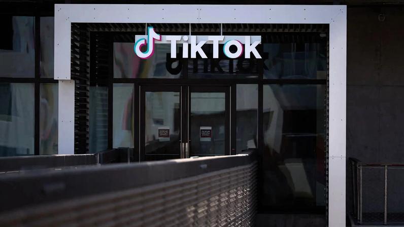 Prédio do TikTok nos EUA. (Foto: ALLISON DINNER/EFE/EPA)