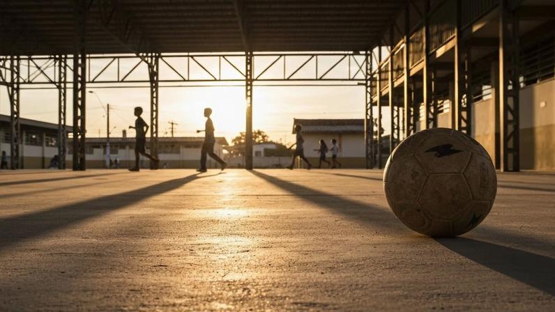 Tiradentes investe R$ 760 mil para retomar obra de quadra escolar coberta