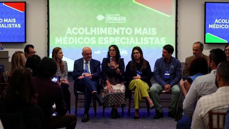 Rio de Janeiro (RJ), 10/06/2026 – Mesa abre cerimônia de acolhimento de médicos especialistas no Rio de Janeiro, no Instituto D'Or de Pesquisa e Ensino, em Botafogo, na zona sul da capital fluminense. Foto: Tomaz Silva/Agência Brasil