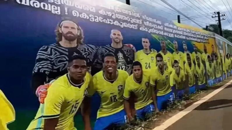 Torcida da Seleção Brasileira na Índia surpreende nas redes sociais