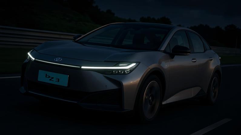 Toyota bZ3 é o equivalente elétrico ao Corolla — Foto: Divulgação