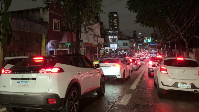 SP bate recorde de trânsito em dia de jogo do Brasil contra a Escócia na Copa — Foto: Arquivo pessoal