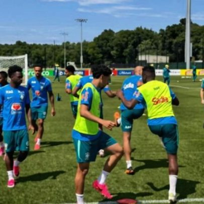 Seleção brasileira treina focada na estreia da Copa do Mundo sem Neymar