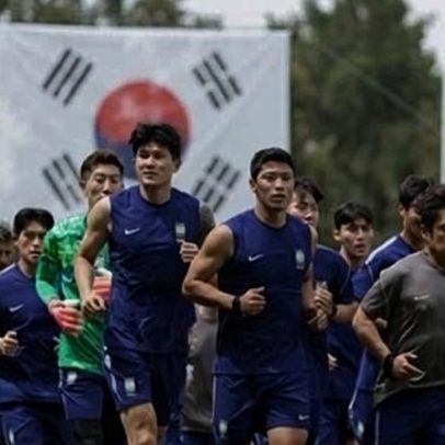 Drone derrubado durante treino da Coreia do Sul antes da Copa