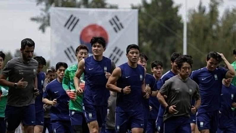 Treino da Coreia do Sul antes de jogo contra o México na Copa do Mundo