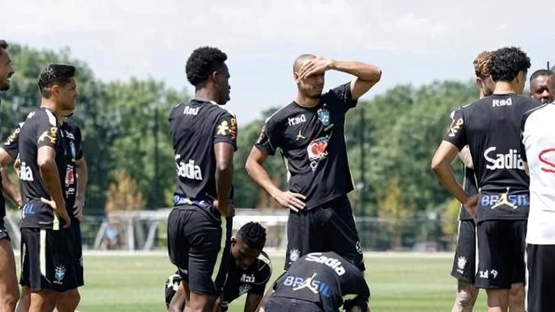 Treino da seleção brasileira