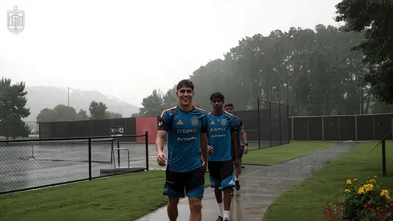 Forte chuva caiu durante treino da Espanha