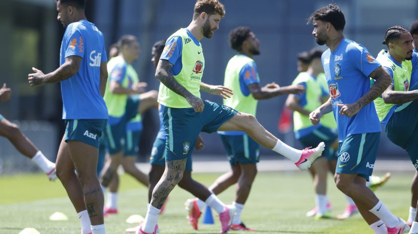 Treino da seleção brasileira