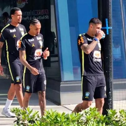 Neymar e mais três ficam fora do 1º treino da Seleção após empate com Marrocos