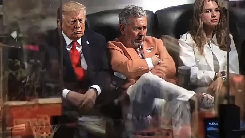 Vídeo com suposto cochilo de Trump durante a final da NBA viraliza