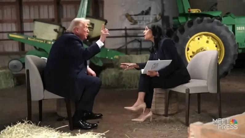 Trump encerra entrevista na TV após embate com jornalista