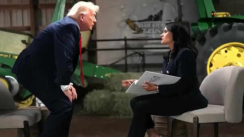 1 de 1 Trump abandona entrevista - Foto: Reprodução/NBC