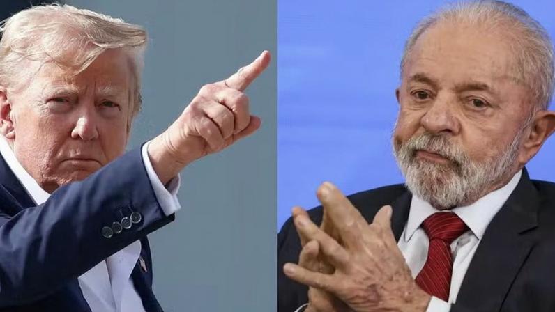 Trump vs. Lula — Foto: Montagem