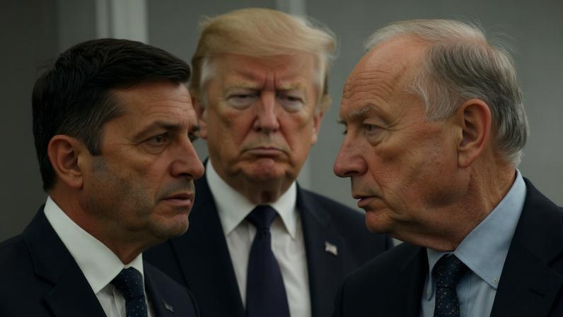 Imagem colorida de Trump, Zelensky e Putin - Metrópoles
