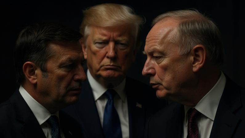 Imagem colorida de Trump, Zelensky e Putin - Metrópoles