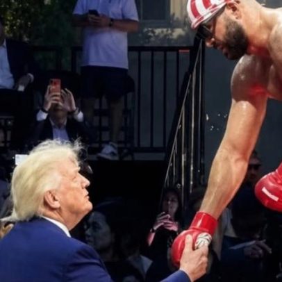Trump recebe medalha de lutador durante UFC na Casa Branca