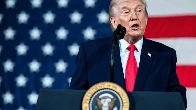 O documento sustenta ainda que companhias de tecnologia foram submetidas a multas e outras sanções por não cumprirem ordens judiciais; na imagem, Donald Trump