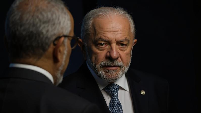 Lula na cúpula do G7, que está sendo realizada em Évian-les-Bains, na França (Foto: YOAN VALAT/EFE/EPA)