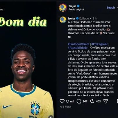 TSE usa Vini Jr. em campanha sobre o sistema eleitoral