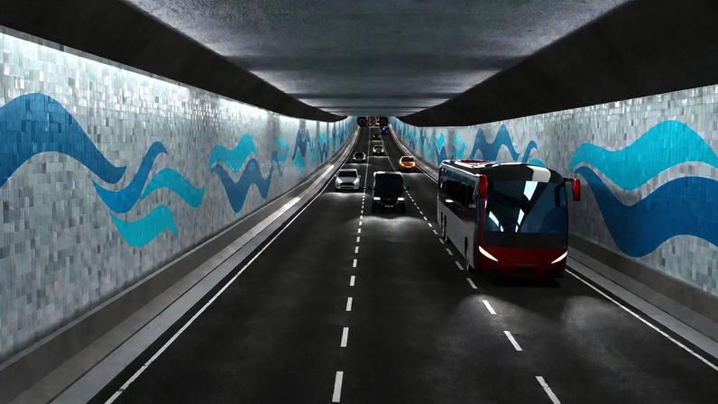 Construção do túnel imerso Santos-Guarujá deve começar no início de 2027. (Foto: Reprodução/Ministério de Portos e Aeroportos)