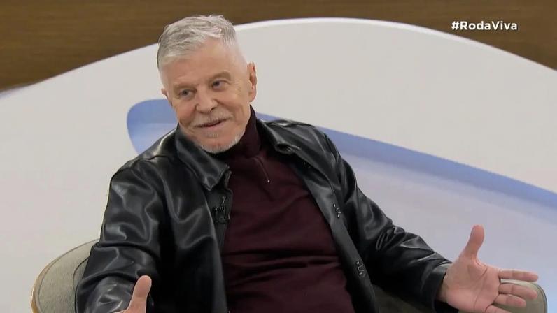 Miguel Falabella no Roda Viva, da TV Cultura