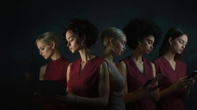 Amor e IA: evolução dos companheiros digitais exigirá novas investigações sobre dependência emocional, vínculos afetivos mediados por tecnologia e os limites éticos do design desses sistemas (Alvaro Leme/Midjourney/Reprodução)