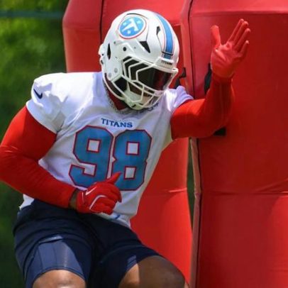 Jeffery Simmons, contrato recorde com Titans, mira defesa de ataque de Saleh