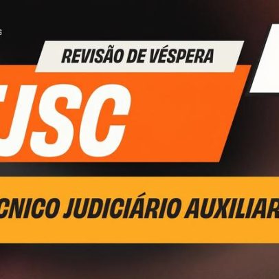 Concurso TJ-SC: aulão gratuito oferece revisão final antes da prova