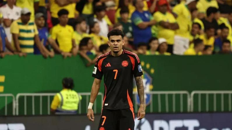 Luis Díaz é a principal referência ofensiva do ataque colombiano.