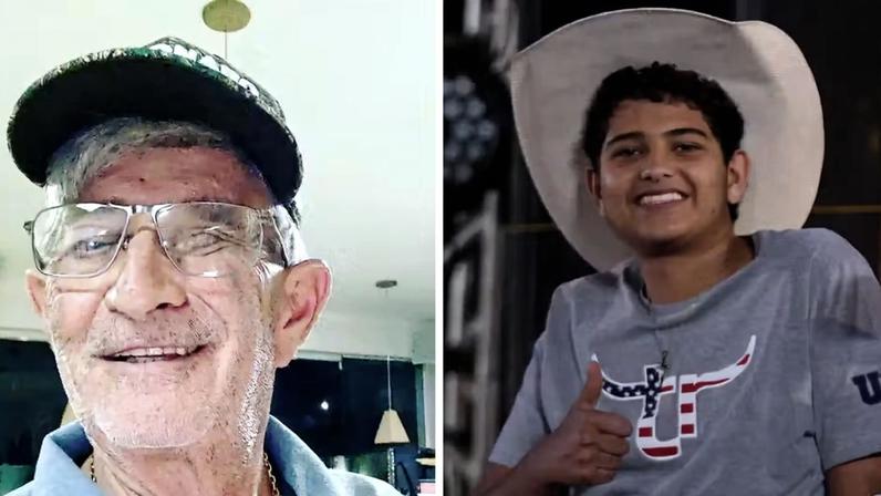 Avô e neto morrem após queda de avião em Rio Verde — Foto: Reprodução/Instagram de Dirceu Zanchi e Gabriel Zanchi