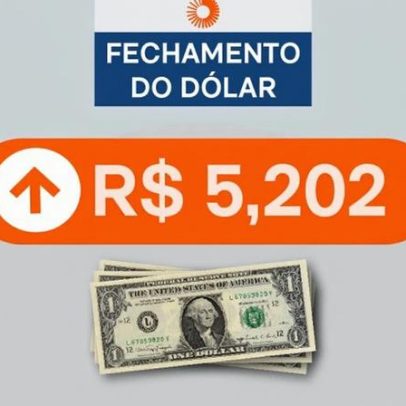 Dólar sobe 0,29% e Ibovespa cai 0,36% ao fechar em R$ 5,202