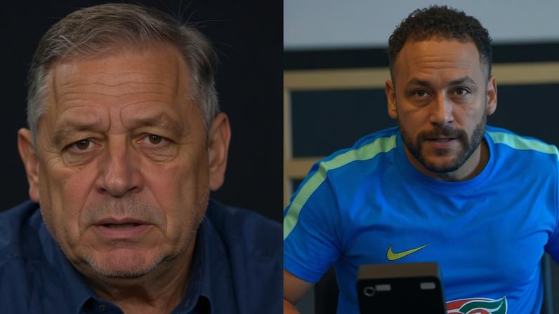 Vampeta e Neymar (Reprodução/CBF)