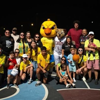 Brasil x Egito mobiliza Anderson Varejão e mascotes da Seleção e Cavaliers