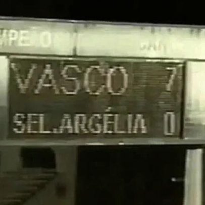 Argélia, adversária da Argentina, sofreu derrota por 7 a 0 para o Vasco