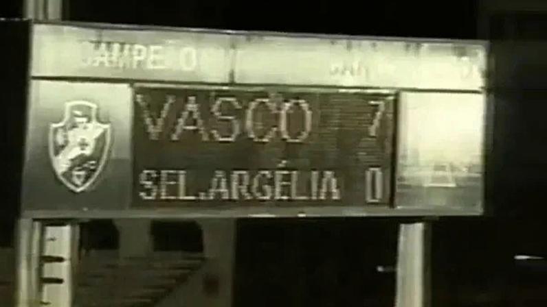 Goleada do Vasco sobre a Argélia