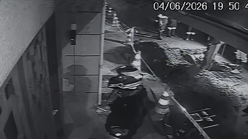 Vídeo mostra momento em que escavadeira da Sabesp atinge cano e causa vazamento de gás em SP