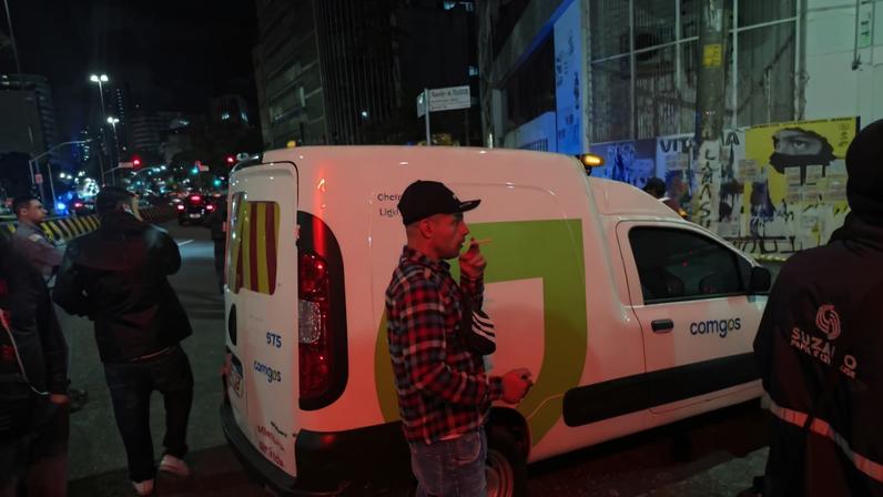Vazamento de gás no Centro de SP — Foto: Arquivo pessoal